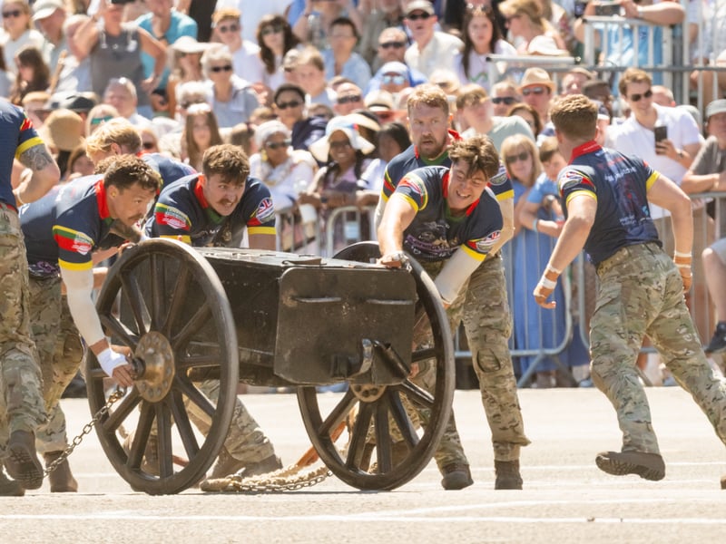 HMS Collingwood held it s annual open day featuring the Brickwoods fieldgun competition