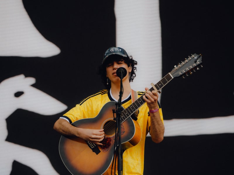 Singer Jacob Alon was also part of Saturday's music line-up 