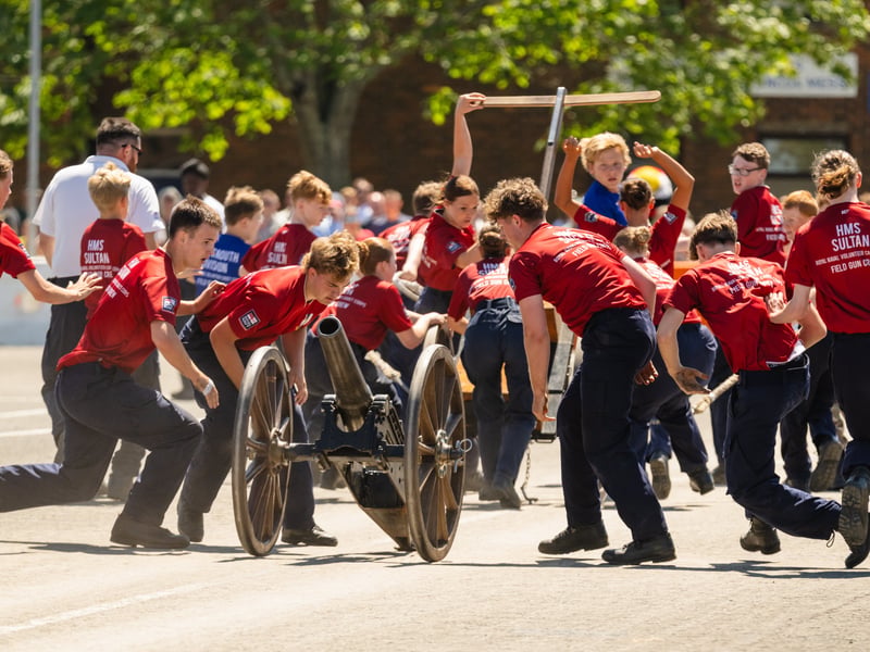 HMS Collingwood held its annual open day featuring the Brickwoods fieldgun competition VCC Fieldgun Competition