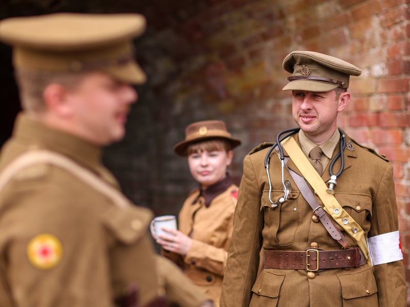 Re-enactor Jed Jaggard. Big History Weekend at Fort Nelson, Portsdown Hill
Picture: Chris Moorhouse (040726-31)
