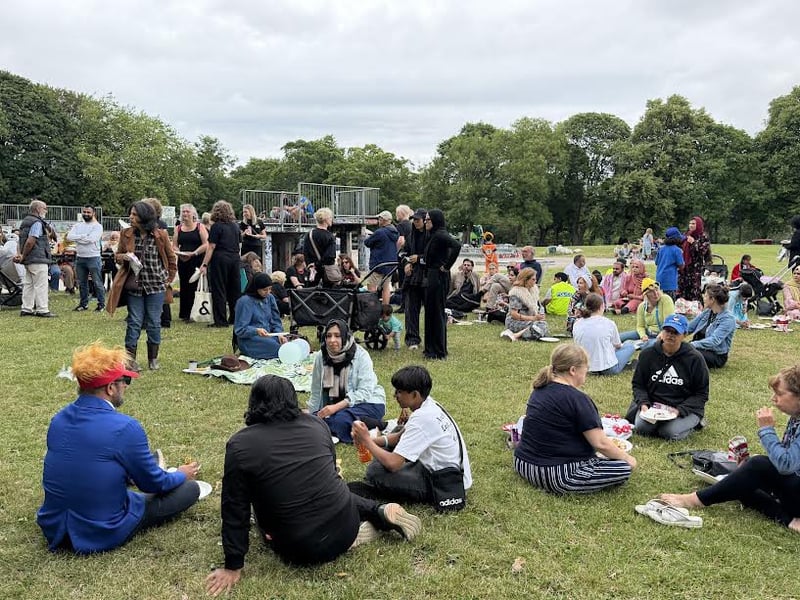 Picnic at Woodhouse Moor after the Otley Run fundraiser