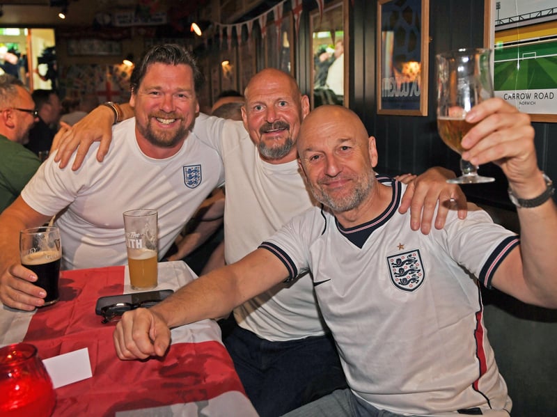 England fans prepare for a late night at the Beck and Call in Leeds ahead of the World Cup clash with Mexico. 