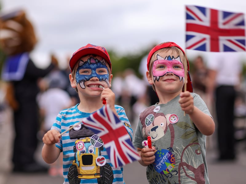 Twins, Damon and Marcus, right, 4. HMS Collingwood Open Day, Fareham
Picture: Chris Moorhouse (040726-22)