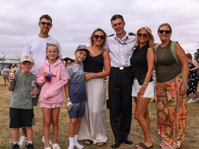 The Millroy family from Surrey. HMS Collingwood Open Day, Fareham
Picture: Chris Moorhouse (040726-20)