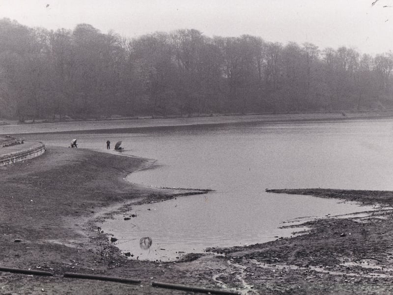 The water level at Waterloo Lake was cause for concern in April 1988.