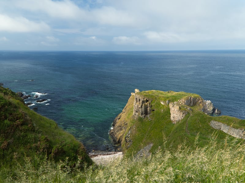 Look out for the atmospheric ruins of Findlater Castle, on the Moray coast around 10 miles from Banff, in the film. The castle sits atop a 50 foot-high cliff overlooking the Moray Firth.