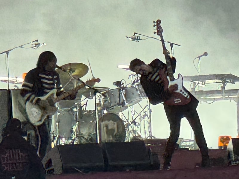 The band finished their two hour set with 'Vampires Will Never Hurt You'.