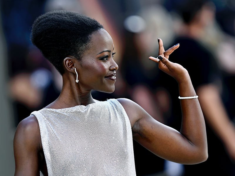 Lupita Nyong'o plays both Helen of Troy and her sister Clytemnestra in the film.
