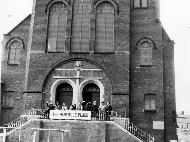 'The Harehills Place' on Harehills Road, a new community centre established in the former United Reform Church. Pictured in February 1983.