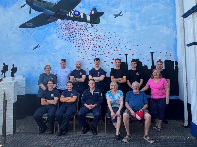 Trainees from HMS Sultan gather after completing community improvement projects at 16 locations across Gosport during the station's annual INSET Day outreach programme. Pictured at RAFA Club.