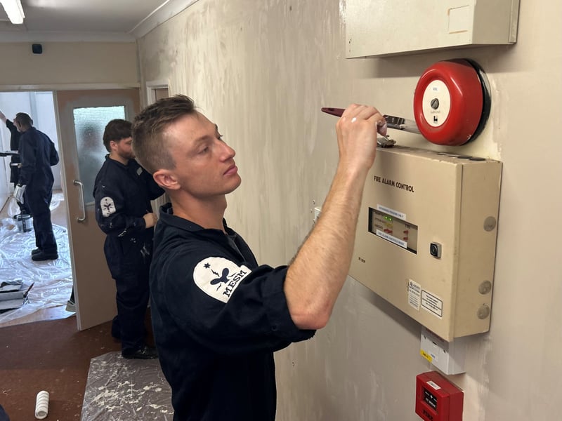 Royal Navy trainees from HMS Sultan get to work at one of three Gosport Scout Groups supported during the base’s annual INSET Day community outreach programme.
