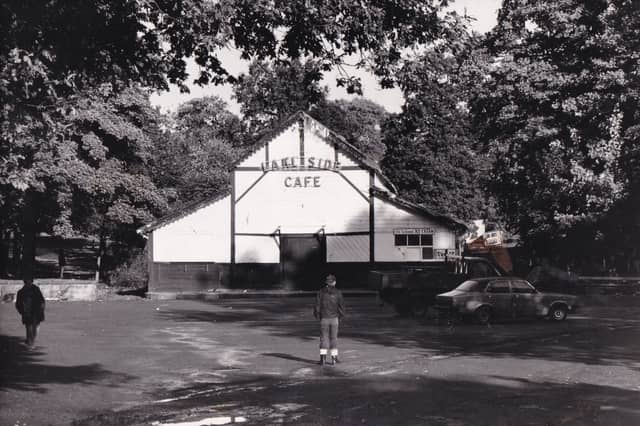 The Lakeside Cafe pictured on the day it was demolished in October 1981.