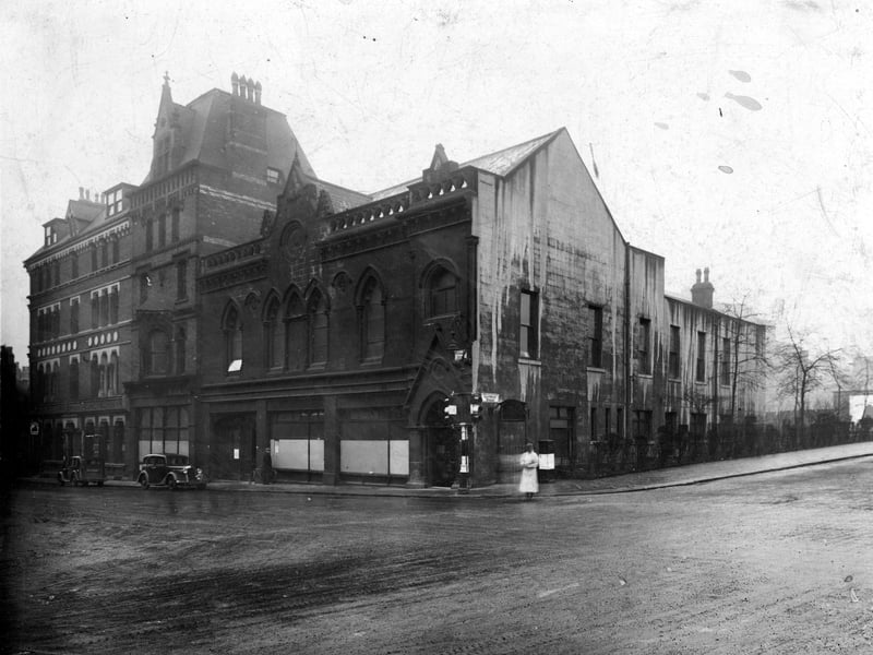The corner of Great George Street and Calverley Street showing Housing Department and Victoria Hotel in December 1936.
