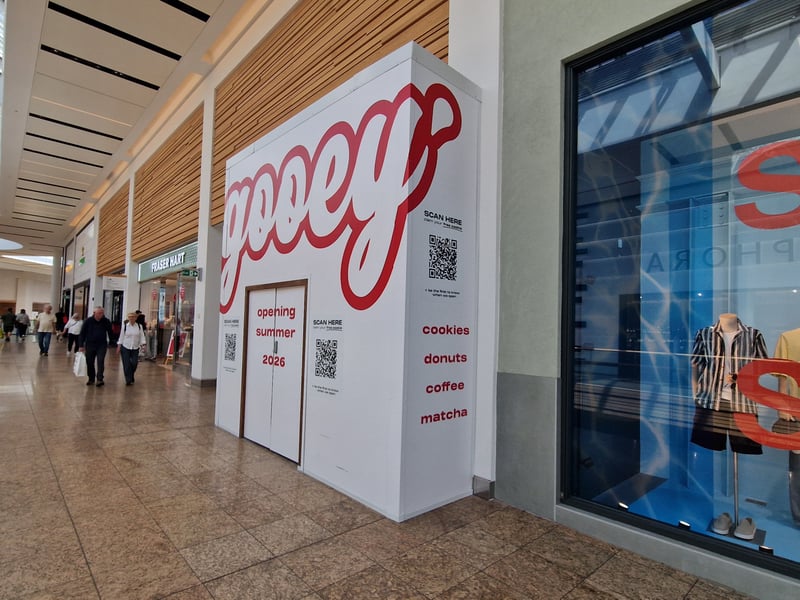 Gooey is set to open on upper High Street between River Island and Fraser Hart jewellers this summer selling cookies, donuts, coffee and matcha.
