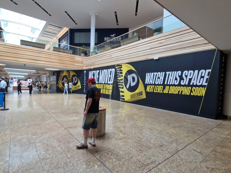 A giant JD Sports is opening this month after a marathon 14-month refurbishment and expansion.
The clothing chain is set to unveil its new look on Thursday, July 30, The Star understands.
It will have a 200ft frontage on lower High Sreet following the relocation of five shops to create the second-largest JD in the UK.