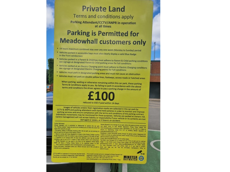 Meadowhall changed its parking rules late last year to give 14 free hours a week. The aim was to stop commuters from parking up and catching the train or tram into Sheffield city centre. It also stopped staff using the main car park.