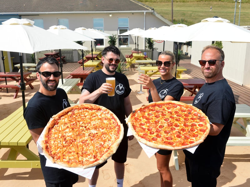 Slice Roker is the biggest Slice to date, after openings in Seaham and Sunderland city centre. It's also a big addition to Roker Riviera, with pizza slices, 24in pizza pies, Vaux on draft and a beach club beer garden that seats up to 168 people.
