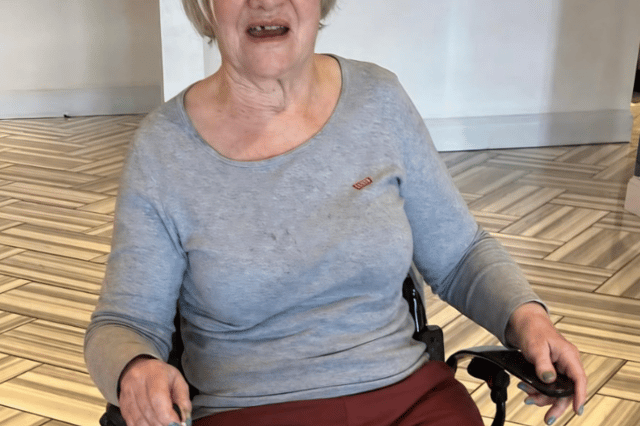 Helen who has been diagnosed with MND