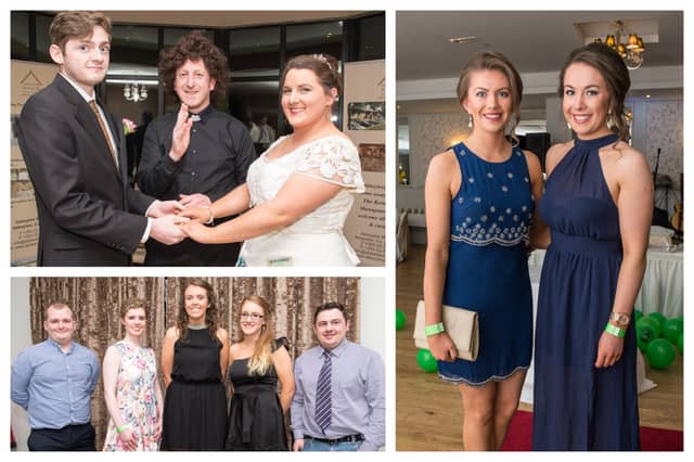 Enjoying the mock wedding were in 2015.