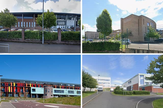The four best performing schools in Inverclyde for exam results.