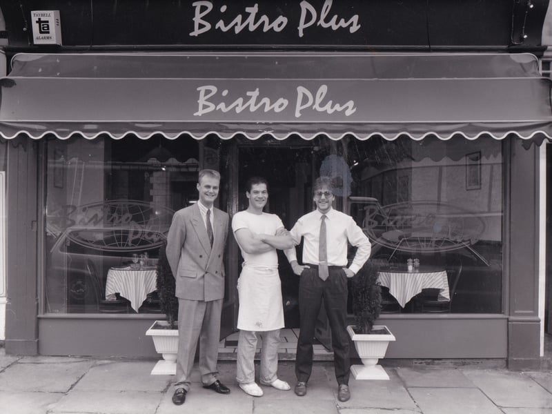 Do you remember Bistro Plus? Staff are pictured outside in August 1988.