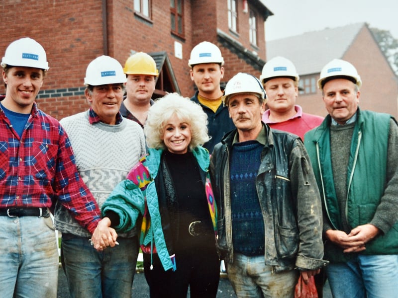 “Carry on building” was the message from Barbara Windsor as she visited Berrington Green, near Shrewsbury, in January 1994 to launch a new affordable homes scheme. A memorable day on a building site - do you remember this star appearance?