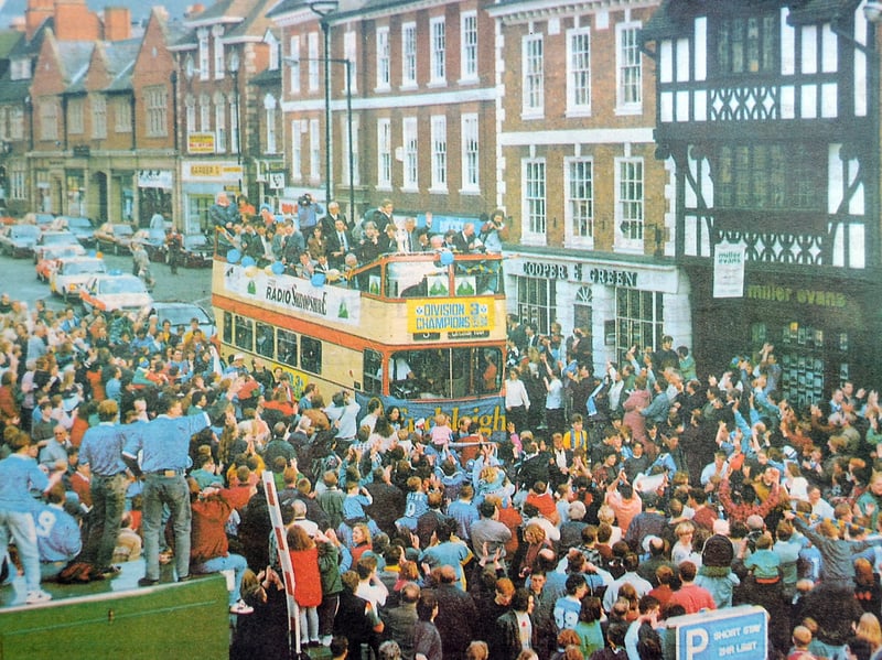 A day when Shrewsbury stood still for its football heroes. In May 1994, thousands of supporters lined the streets as Shrewsbury Town paraded their Third Division trophy through the town after a season to remember. What memories do you have of that famous celebration?