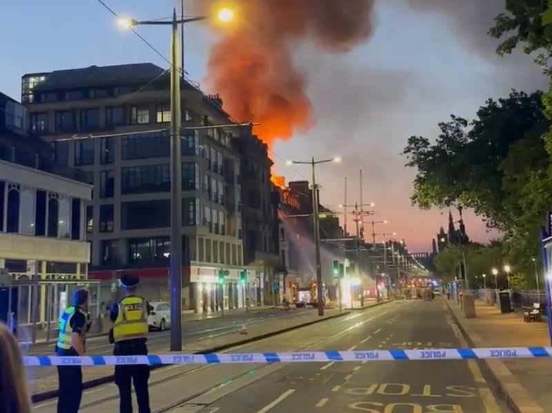 The fire started at about 3am this morning.