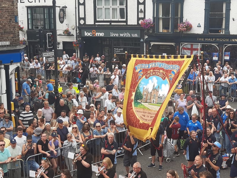 Each colliery banner was flown with pride