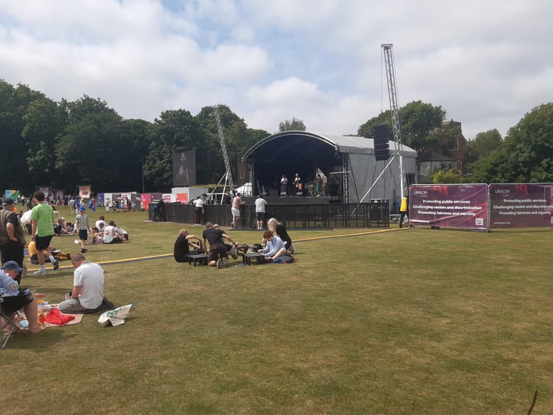 There was also live music for people to enjoy