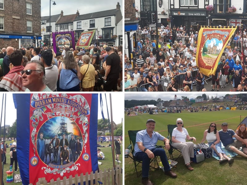 An estimated 200,000 people from across the region are believed to have attended Durham Miners Gala.