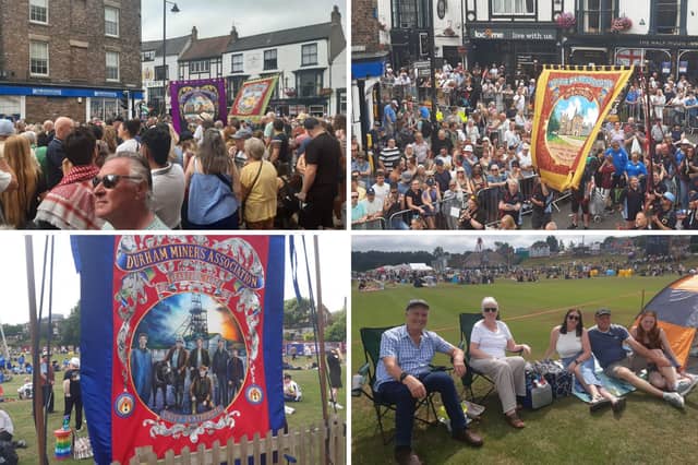 An estimated 200,000 people from across the region are believed to have attended Durham Miners Gala.