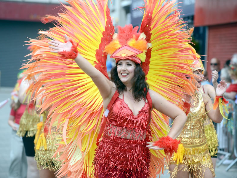 There was plenty of colour on display at the parade.