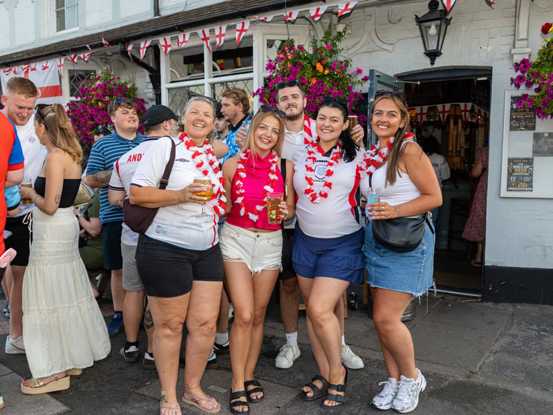 England fans outside the Milton Arms before the game Picture: Marcin Jedrysiak
