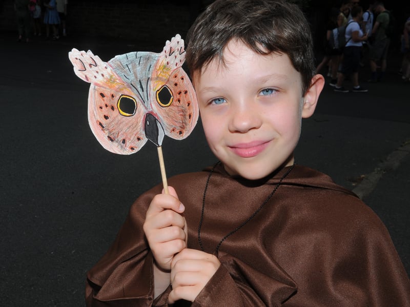 Bjorn Babik,  eight, of Beecroft Primary School was in character.