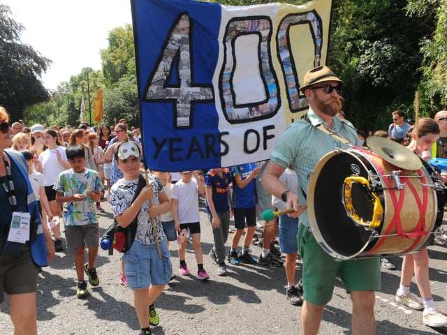 Kirkstall Festival sat 11-07-2026 pic Steve RidingThe parade