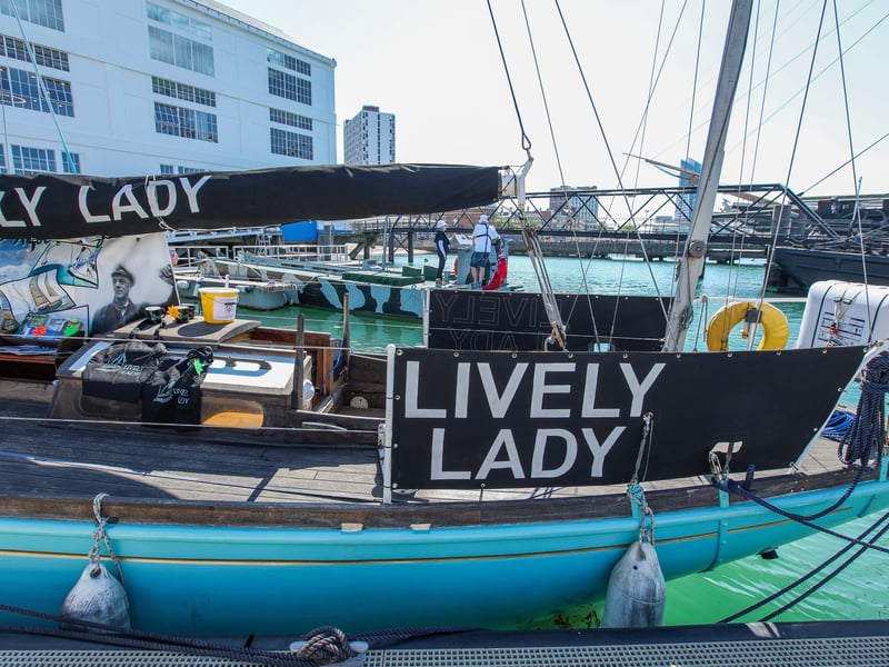 The Lively Lady at Portsmouth Historic Dockyard.