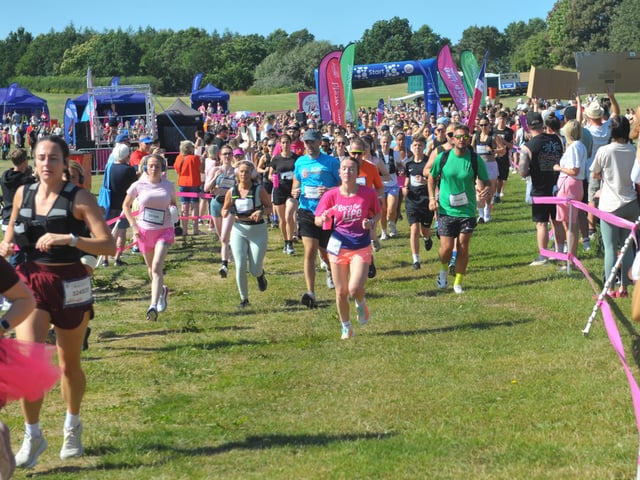 Just some of the 10K runners taking part in the charity challenge. 
