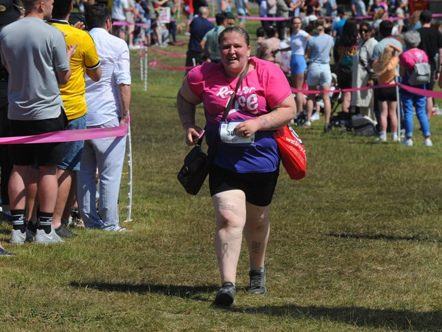 Finisher Ayesha Miller of Leeds