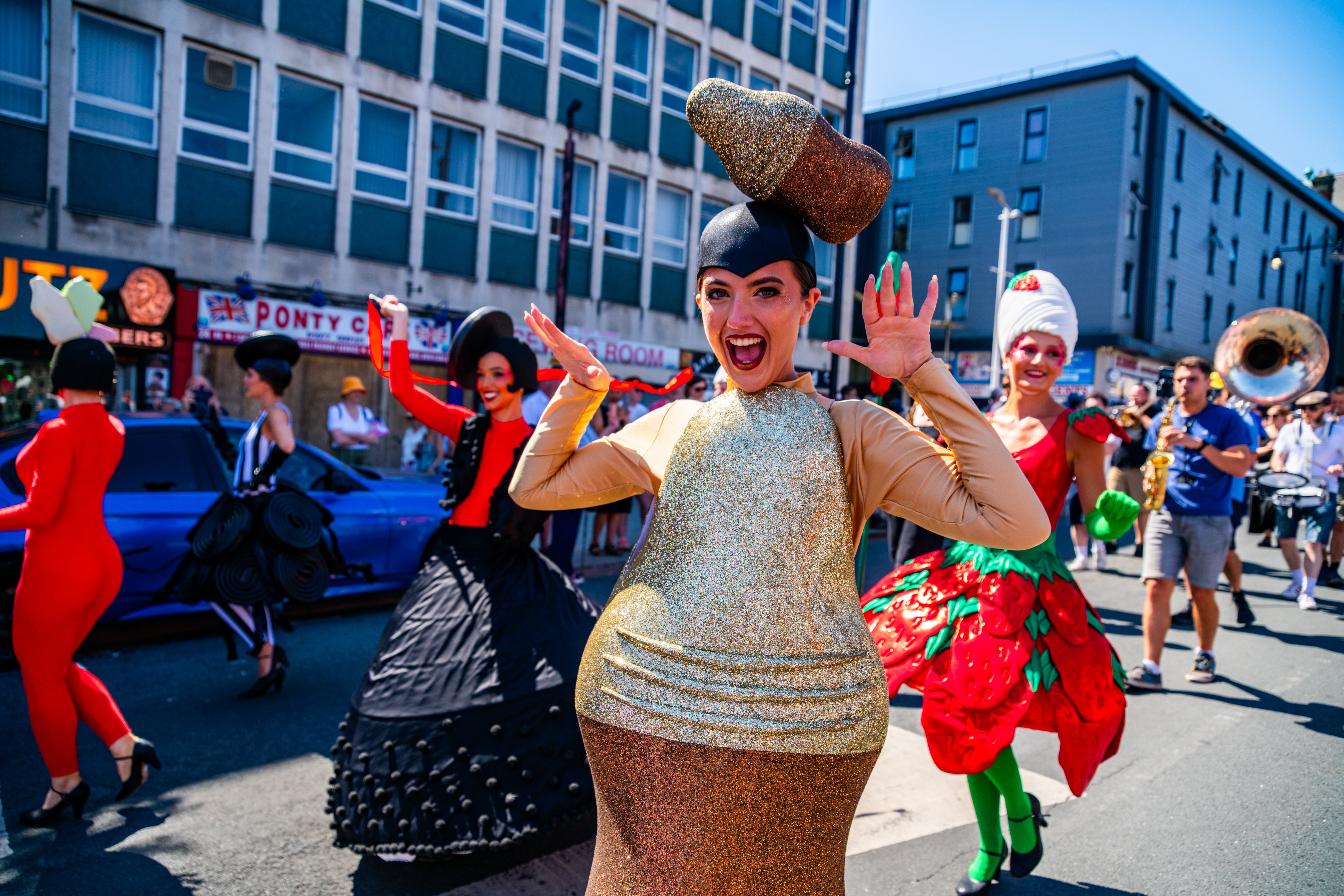Crowds filled the streets of Pontefract for the return of the annual Liquorice Festival, celebrating the town's famous connection with liquorice.