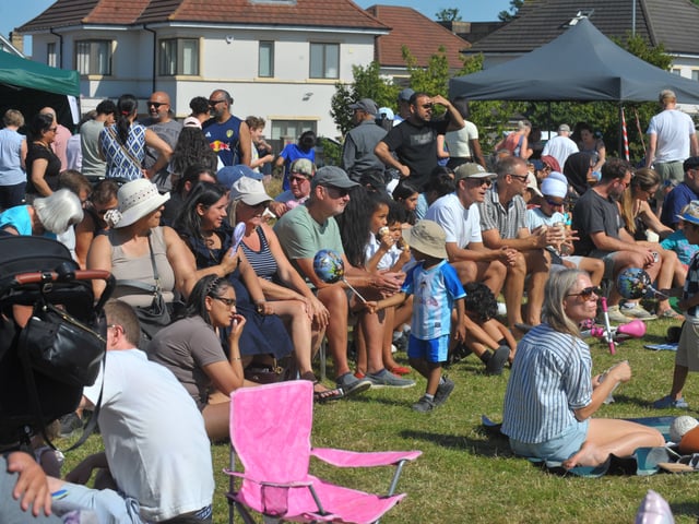 A busy park at Moortown.