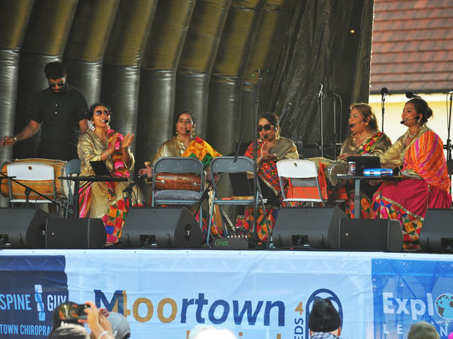 Balle Balle Sangeet on stage at Moortown Festival. 