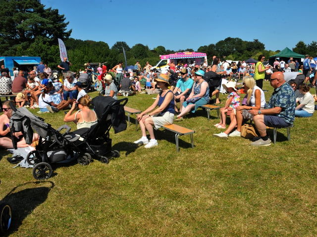 A good crowd for the Moortown Festival.