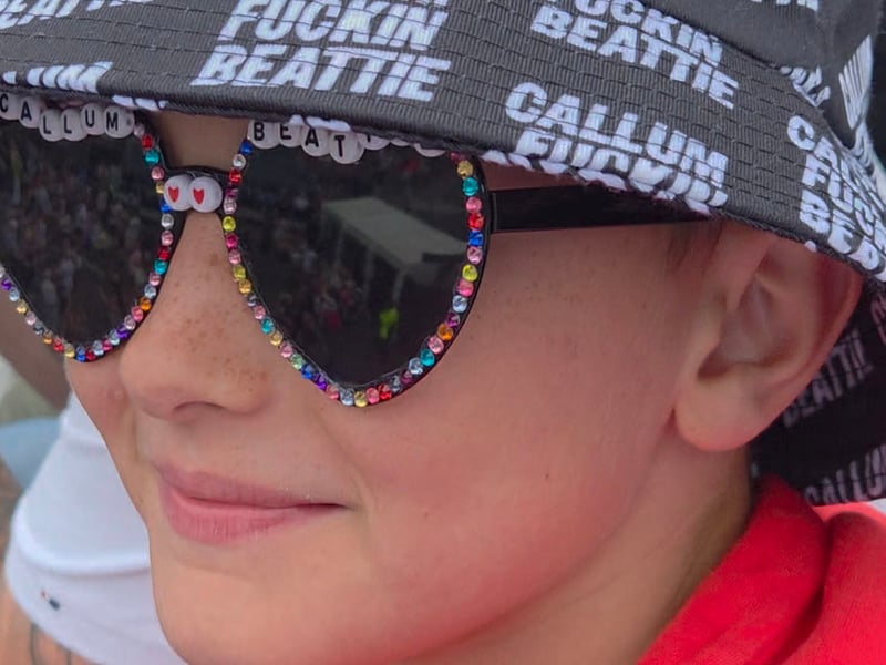 Sammy Martin shared this brilliant image of a young Callum Beattie fan at the gig.