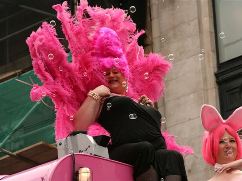 Looking pretty in pink.