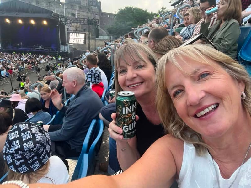 Liza Grant shared this image from the show, just before Callum took to the stage at Edinburgh Castle.