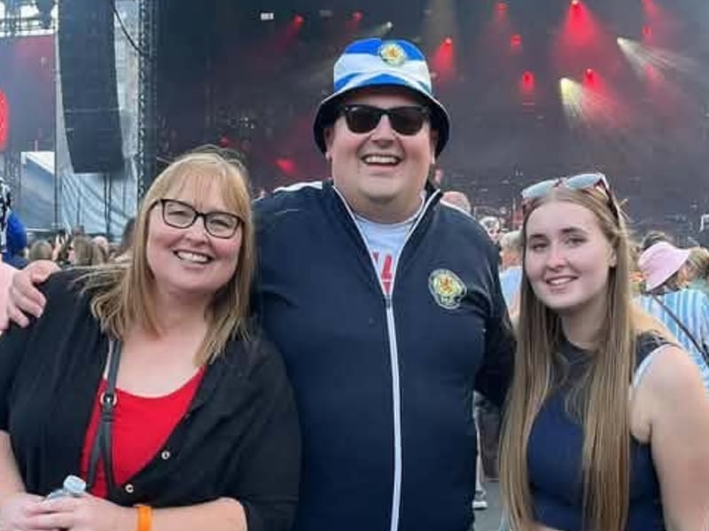 Ross Newlands and his group were part of the thousands who bagged a ticket for Callum's homecoming gig at Edinburgh Castle