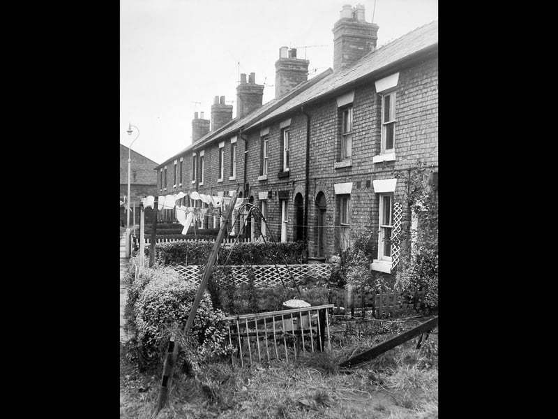 New Park Terrace in Shrewsbury's Castlefields district pictured in January 1972, when a major revitalisation programme was under way. The row of houses had been earmarked for clearance as part of plans to reshape the area. Do you remember these homes, or the changes that transformed Castlefields in the years that followed?
