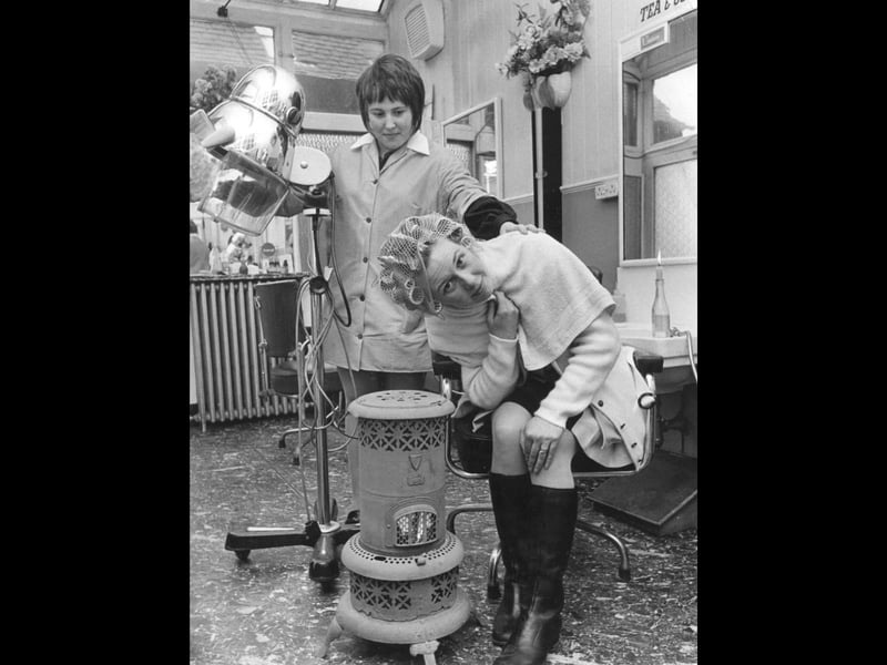 A power cut led to an unusual solution at an Oswestry hair salon in February 1972, when Mrs Irene Brayne found herself getting a "paraffin perm" over a stove instead of under an electric hair dryer. Thankfully, the electricity was soon restored! Do you remember the power cuts of the early 1970s, or have you ever had a trip to the hairdresser that didn't quite go to plan?