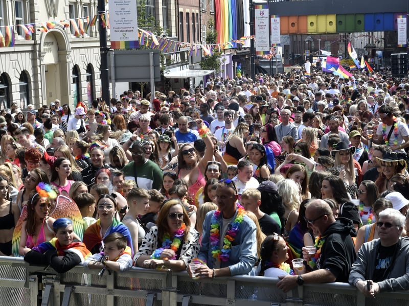 The parade on Lower Briggate.